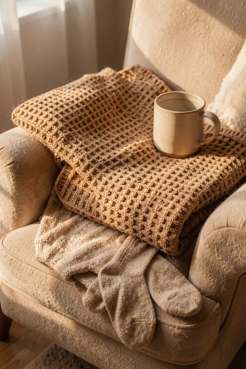 Waffle Texture for Cozy Fashion Staples