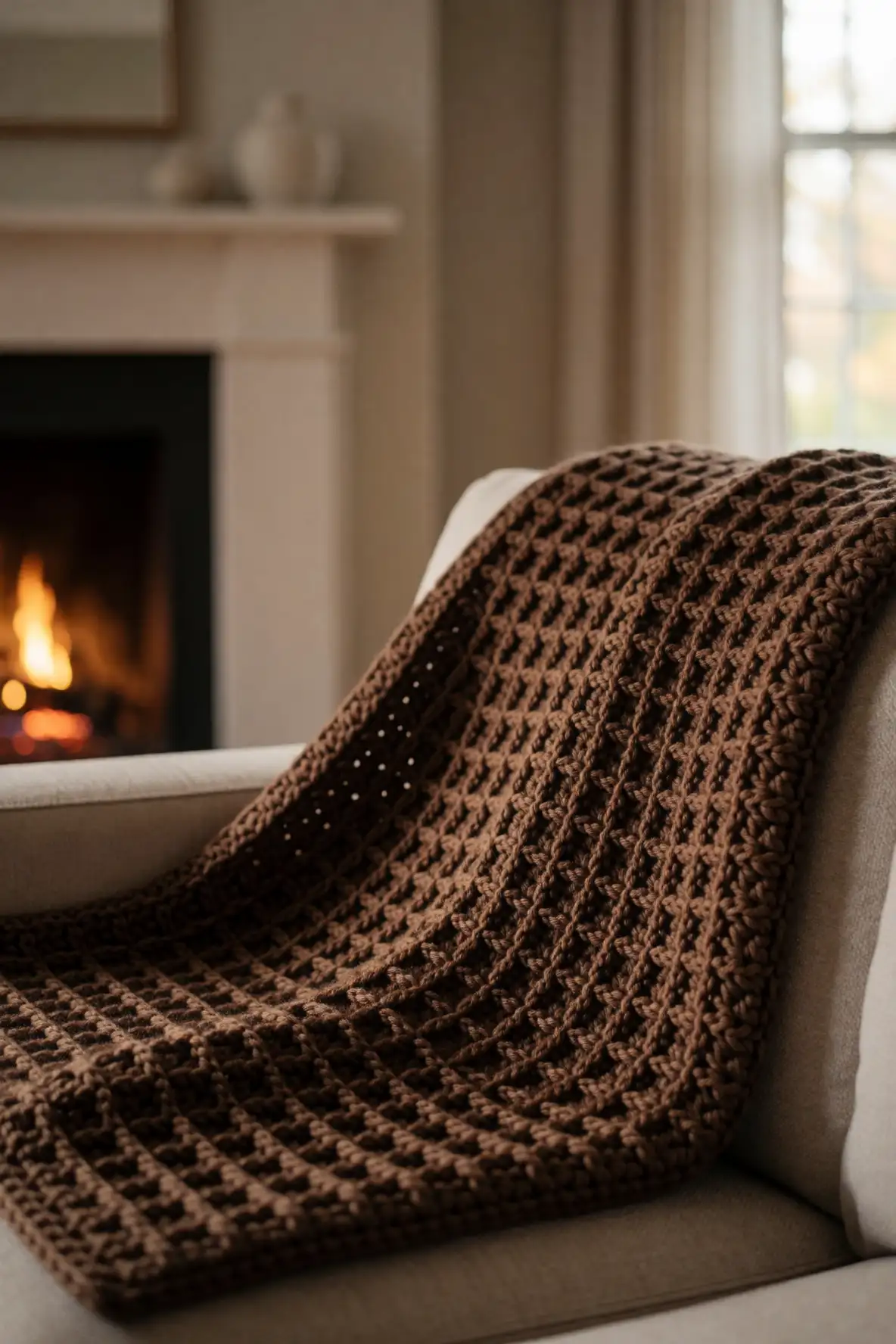 Waffle Texture for Fireside Depth