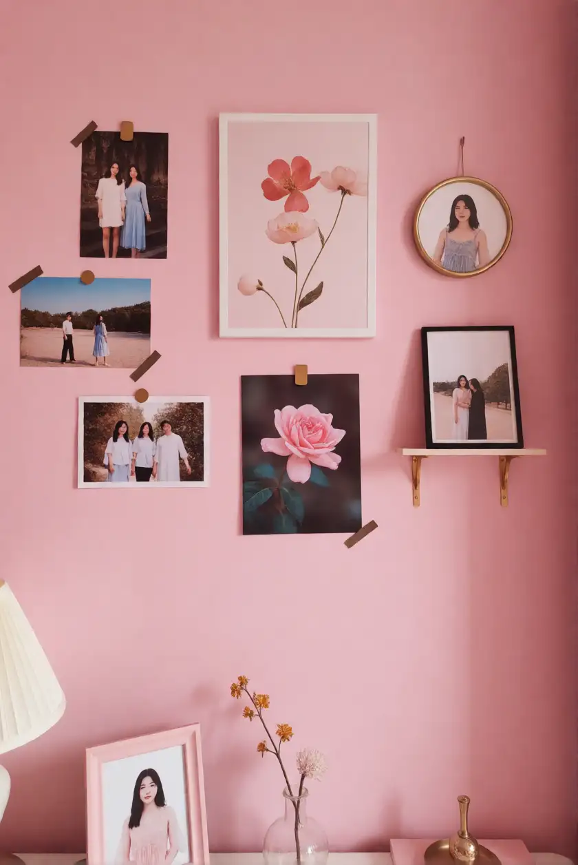 Wall Decor Ideas for a Pink Space