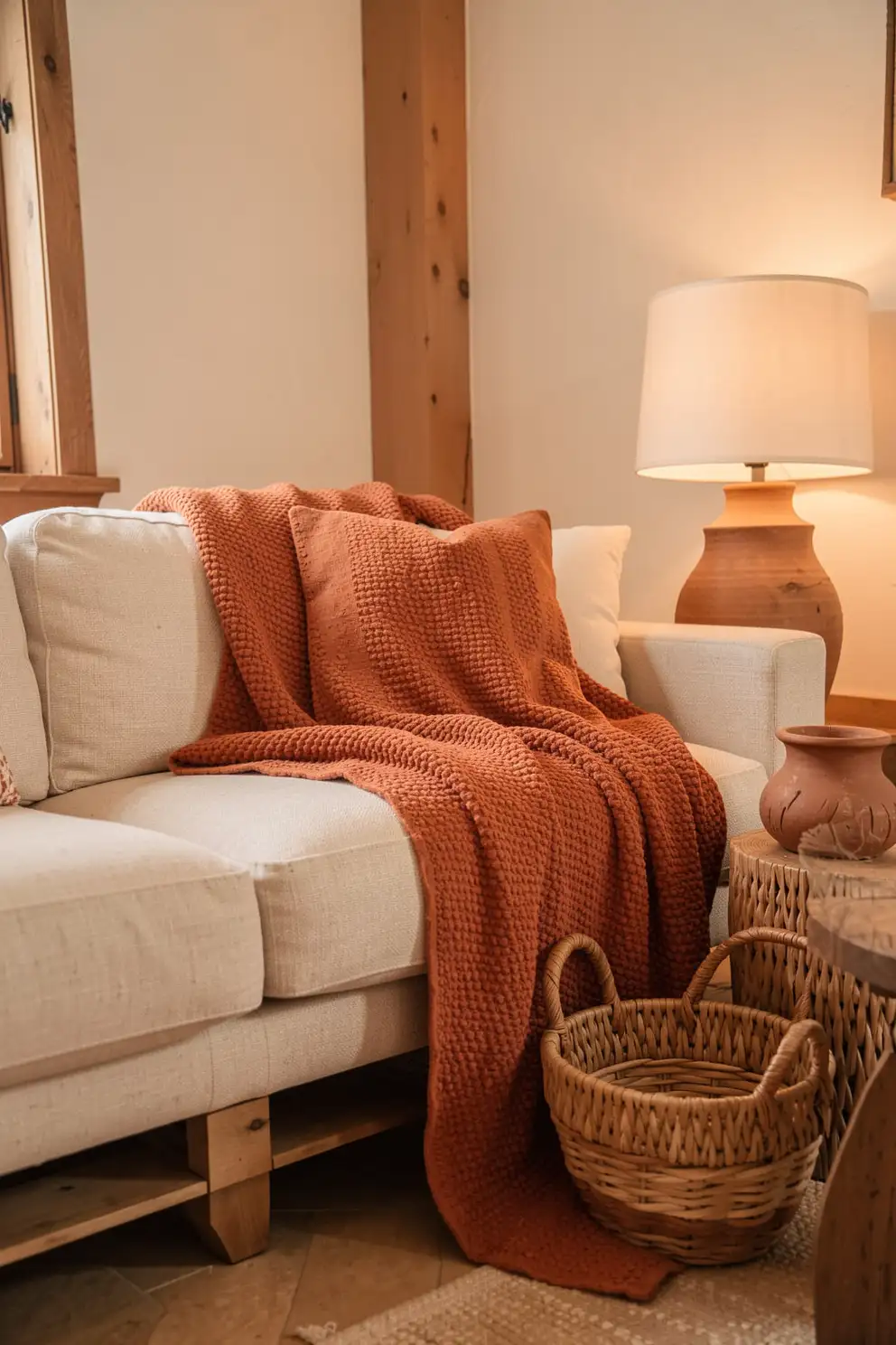 Warm Earth Tone Throws For Cozy Depth