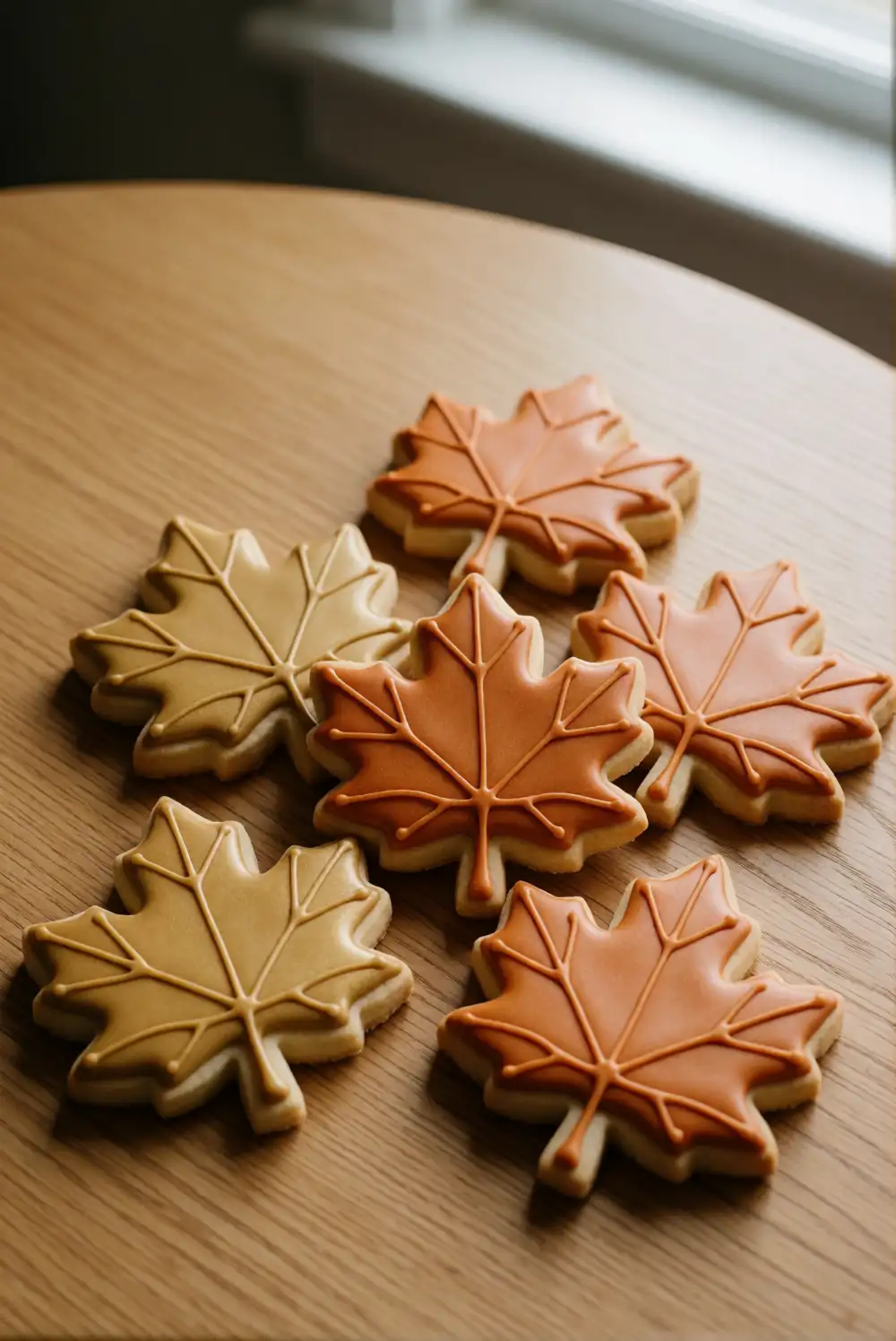 Warm Maple Leaf Sugar Cookies