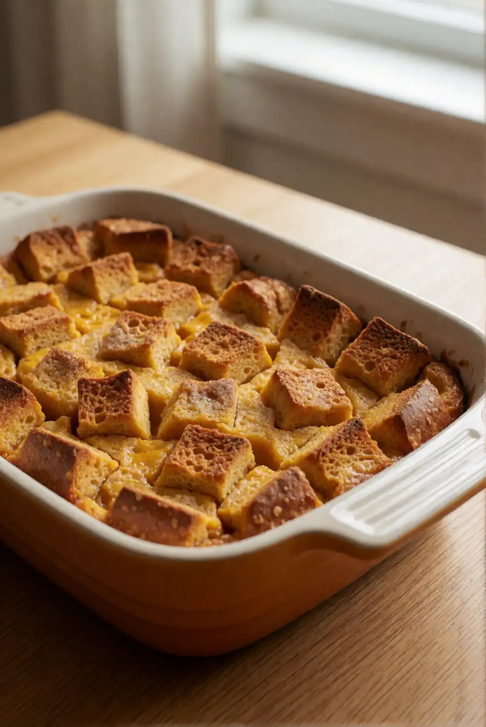 Warm Pumpkin Bread Pudding