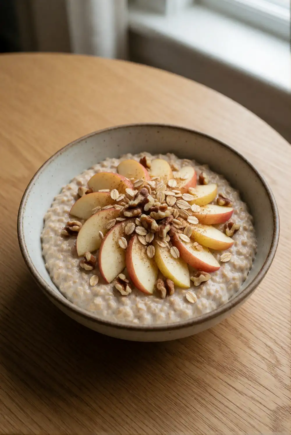 Warm Spiced Apple Oatmeal