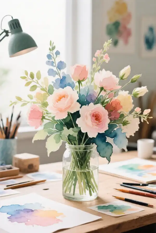 Watercolor Bouquets for Beginners