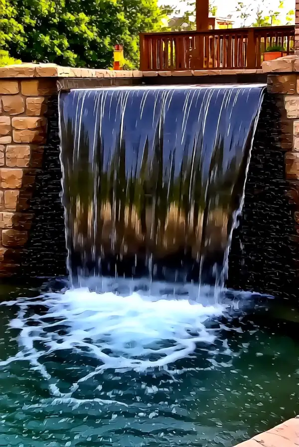 Waterfalls and Additional Features for a Spa Experience