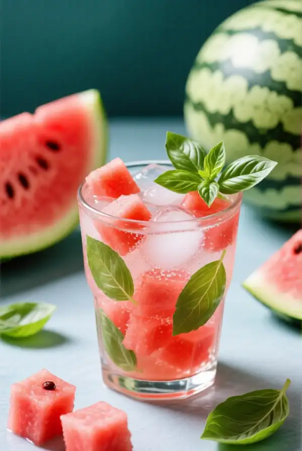 Watermelon Basil Cooler