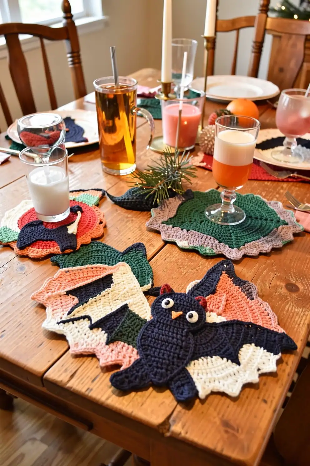 Whimsical Bat Coasters