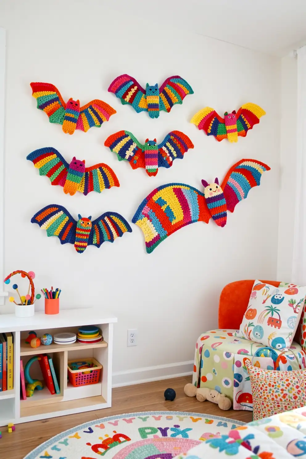 Whimsical Bat Wall Art