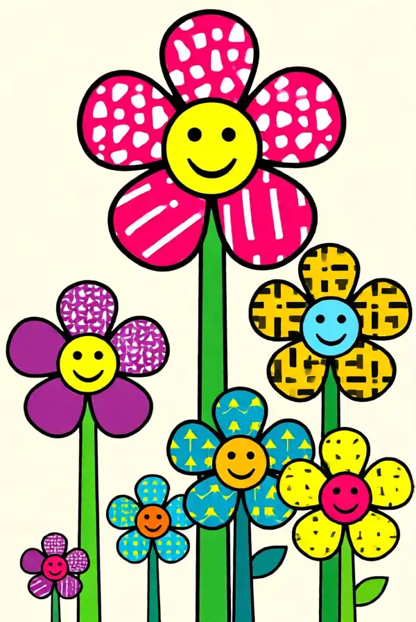 4. Whimsical Flower Shapes