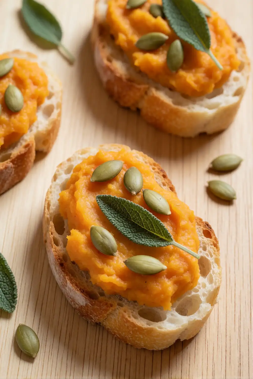 Whipped Sweet Potato Crostini