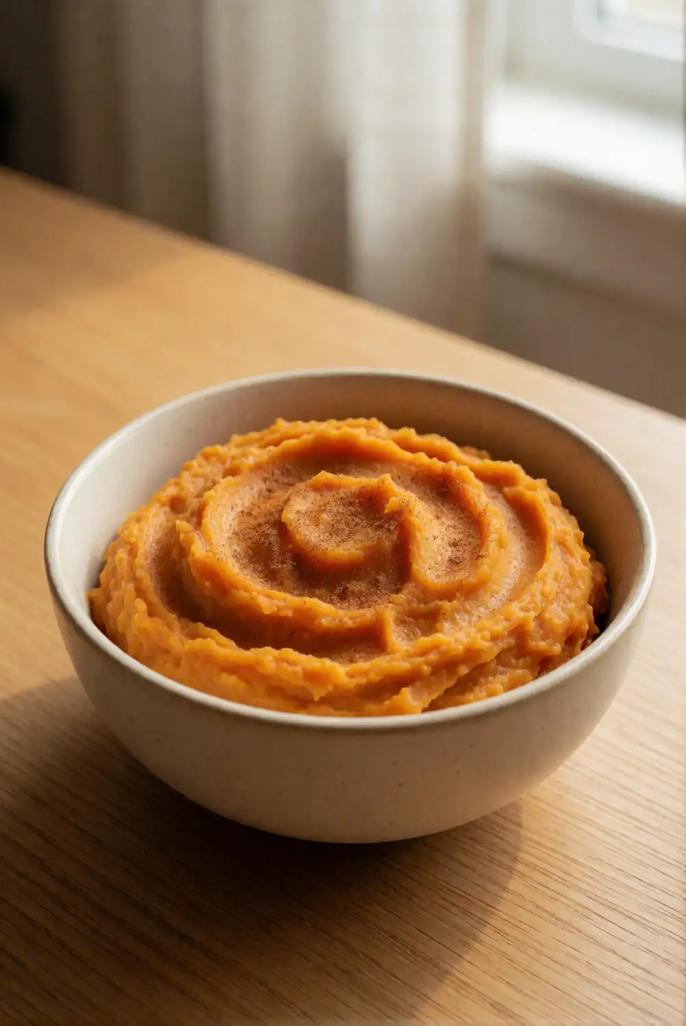 Whipped Sweet Potatoes with Cinnamon